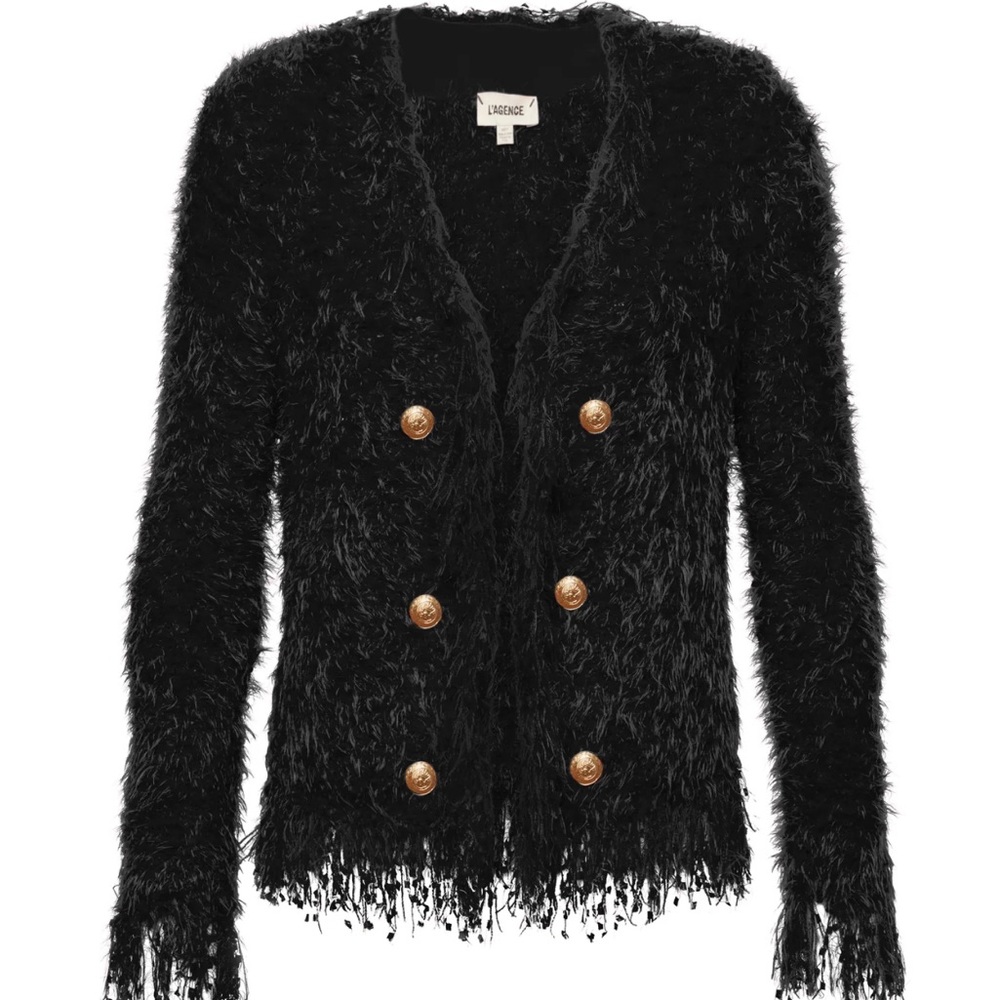 L’Agence Azure Cardigan Blazer XS NWT